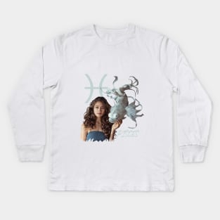 Pisces Kids Long Sleeve T-Shirt